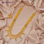 Traditional Maharashtrian Kolhapuri Thushi Patta Spot Bakuli with Earrings