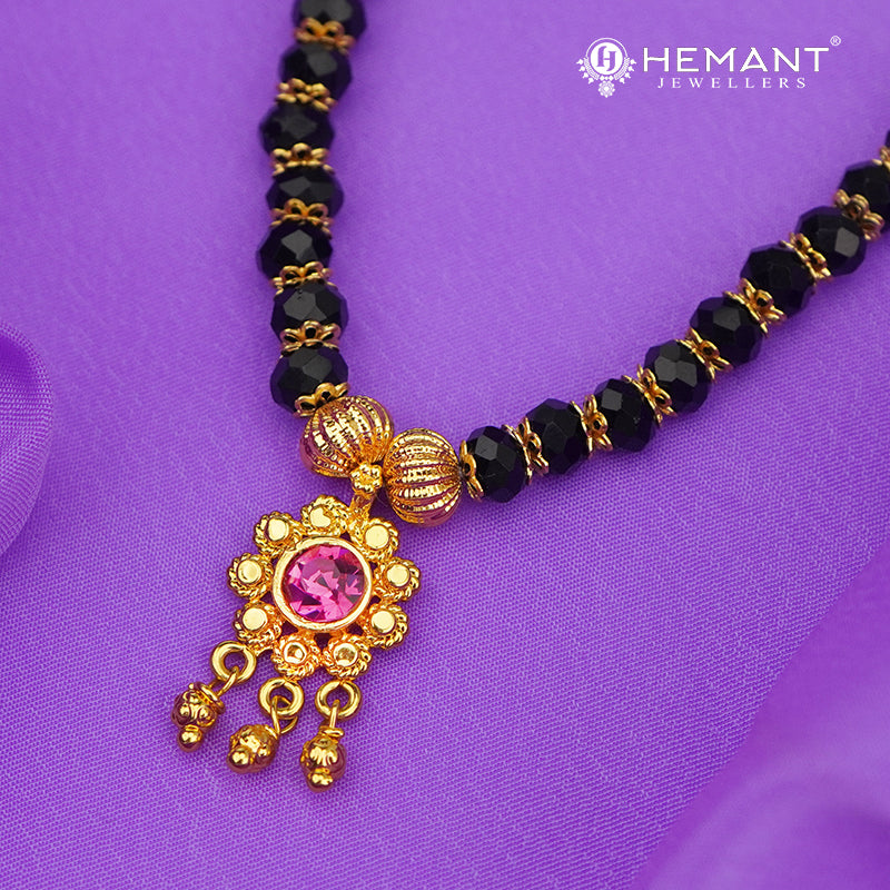 Disco Mala 6 MM Saj Veni | Micro Gold Plated Mangalsutra - 184
