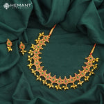Traditional Maharashtrian Kolhapuri Peti Har 18 Panadi (with earrings)