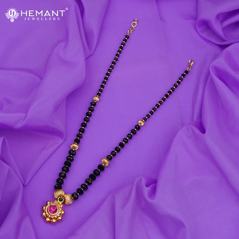 Disco Mala Utar Saj 2-5 | Micro Gold Plated Mangalsutra - 206