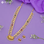 Traditional Maharashtrian Kolhapuri Saaj Moti 18 Pan Boat with earrings