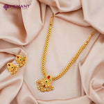 Traditional Maharashtrian Kolhapuri Thushi 2 No. Pendal Set Antique 1 (with earrings)