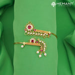 Traditional Maharashtrian Kolhapuri Micro Gold Plated Pipe Bajuband 2297
