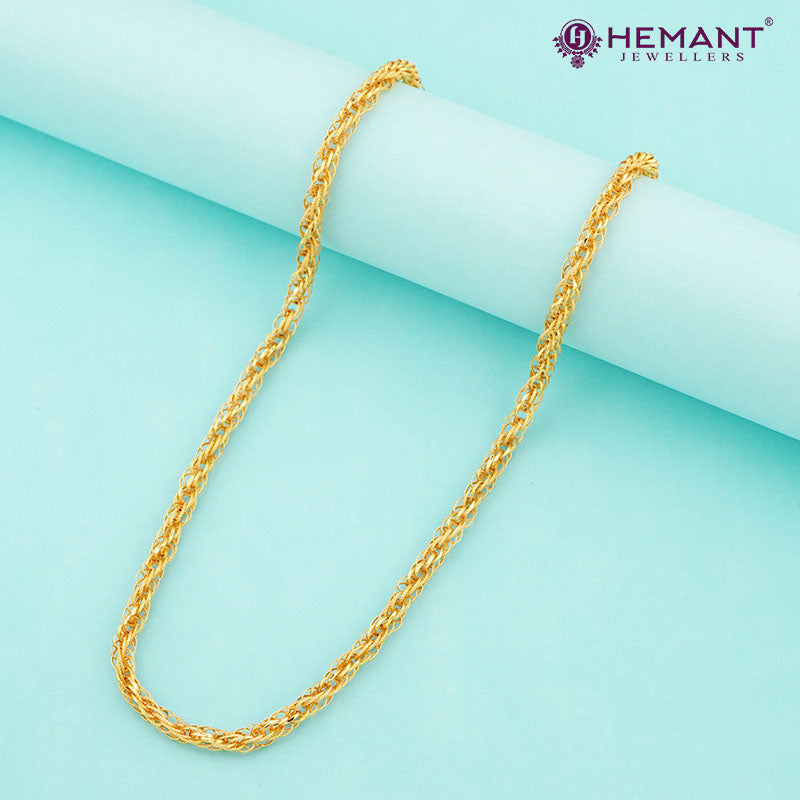 Gold-Plated Rope Chain for Mens – Stylish & Durable 2768