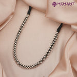 Traditional Maharashtrian Kolhapuri Micro Silver Plated Thushi 2 No. Plain