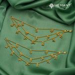 Traditional Maharashtrian Kolhapuri Micro Gold Plated Kan Chain Ghas