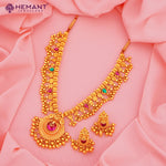 Antique Finish Saaj Jav Geru 3 Panadi 15 Pan Saj Laxmi (with earrings)