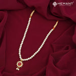 Traditional Maharashtrian Moti Mala Plain Karwari Gadha Round