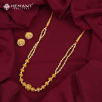 Traditional Maharashtrian Moti Mala Gund Plain(with earrings)