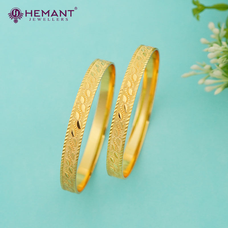 Forming Gold Bilwar Patli Bangle Set (6pc.) 3866-68