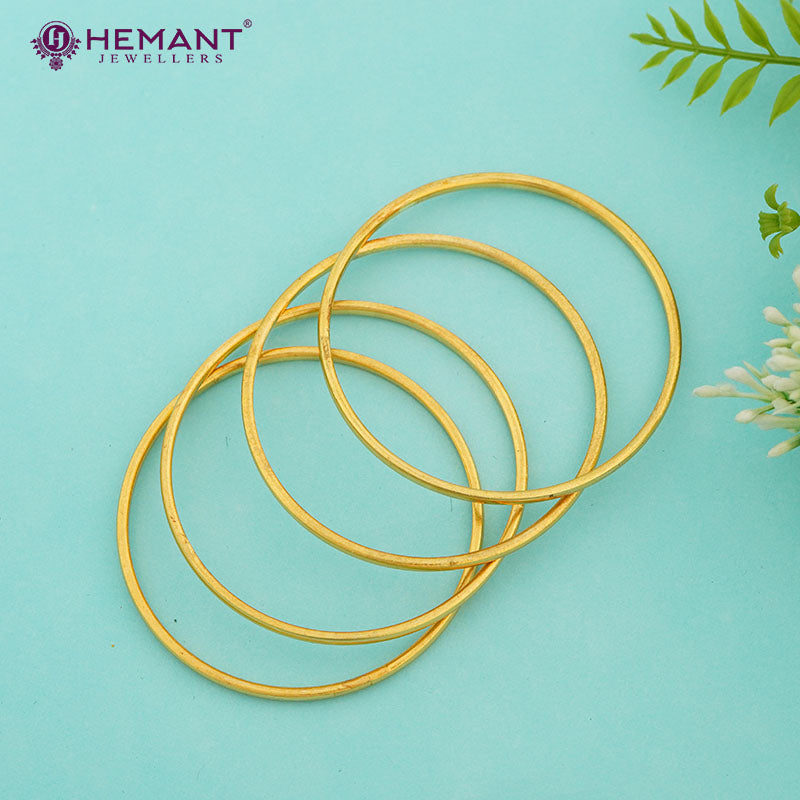 Micro Gold Plated Bangle 3892-95 (Set of 4 Bangles/2 pairs)