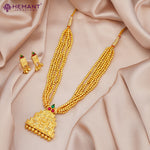 Kolhapuri Jondhale Pot KirthiMukh Pendant Thushi | जोंधळे पोत ठुसी (with earrings)