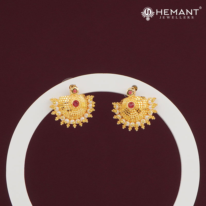 Traditional Micro Gold Plated Earrings 4052