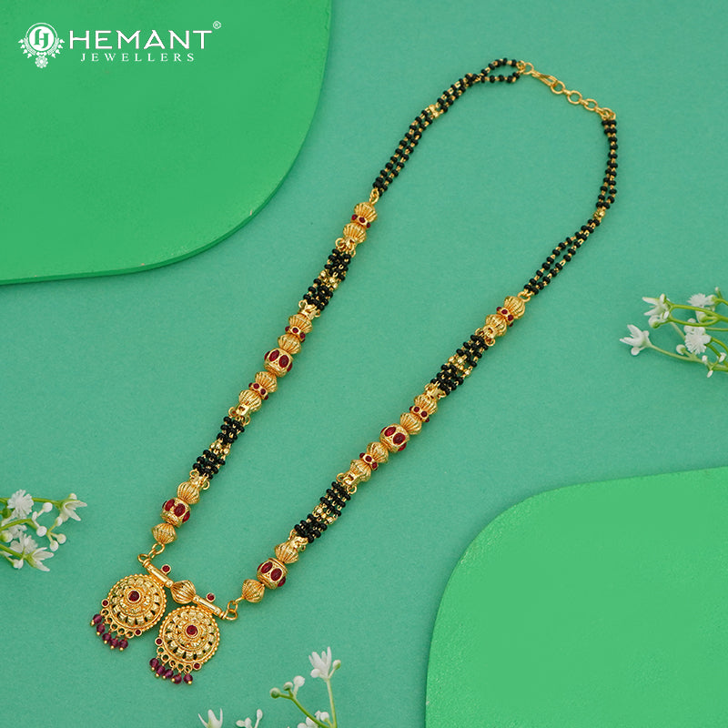 Elegant 18" Mangalsutra with Vati Pendant- 4103