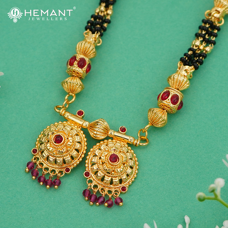 Elegant 18" Mangalsutra with Vati Pendant- 4103