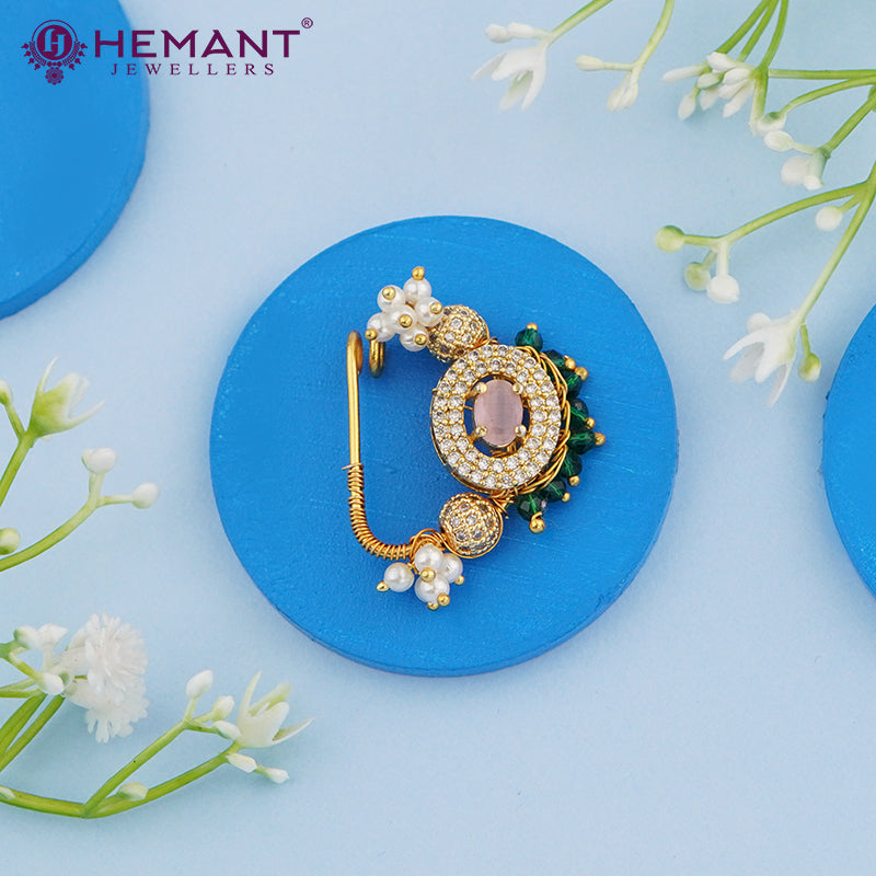 Traditional Bridal Wear Nath/Nose Pin 4107-08