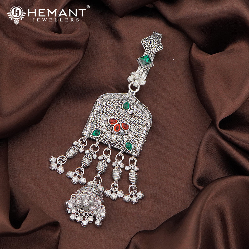 Antique Silver Oxidised Traditional Challa Juda – 4181