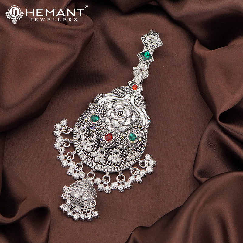 Antique Silver Oxidised Traditional Challa Juda – 4182