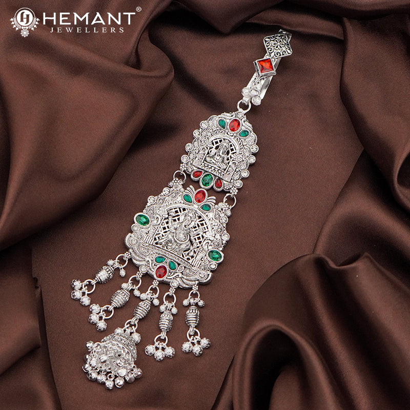 Antique Silver Oxidised Traditional Challa Juda – 4184