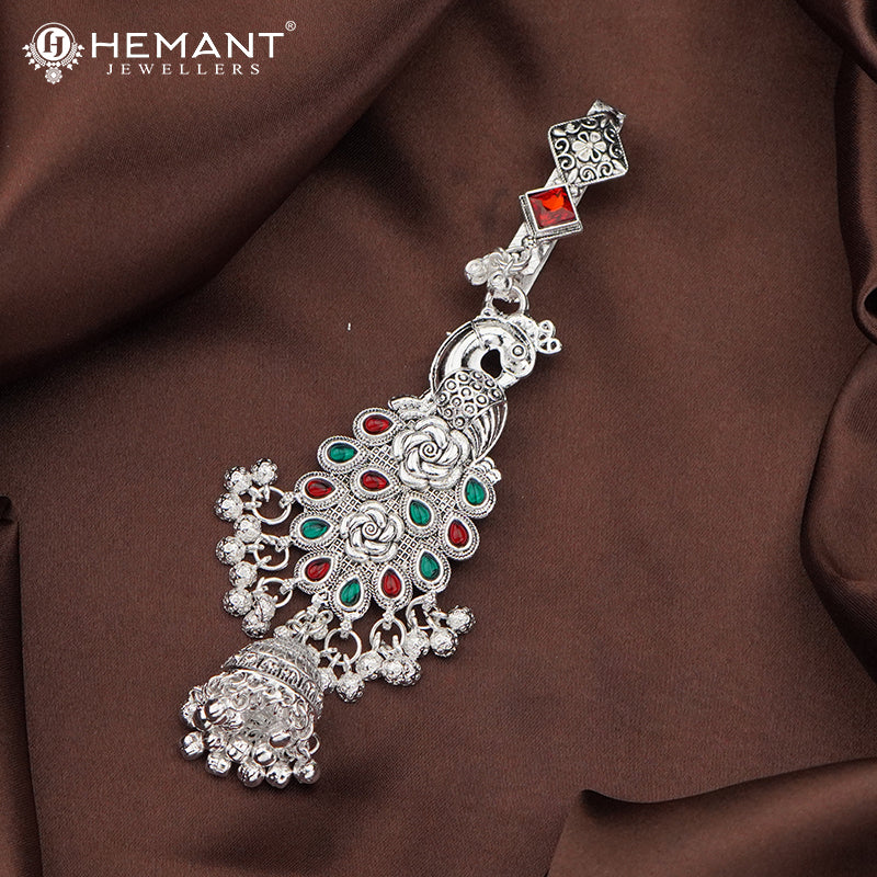 Antique Silver Oxidised Traditional Challa Juda – 4185