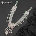 Traditional Oxidized Silver-Tone Ganpati Mekhala Waist Ornament – 4186