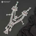 Traditional Oxidized Silver-Tone Dulhan Doli Design Mekhala – Bridal Waist Ornament – 4187