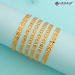 Forming Gold Bilwar Patli Bangle Set (6pc.) 4216-19