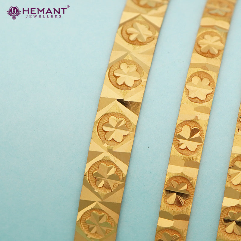 Forming Gold Bilwar Patli Bangle Set (6pc.) 4216-19