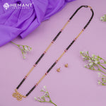 Gold-Plated Beaded Mangalsutra with Matching Earrings 4229