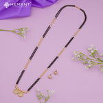 Gold-Plated Beaded Mangalsutra with Matching Earrings 4248