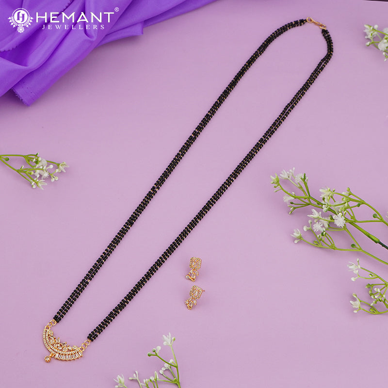 Elegant American Diamond Mangalsutra Set – 4254
