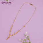 Textured Beaded Gold-Plated Chain – 4290