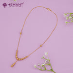 Textured Beaded Gold-Plated Chain – 4291