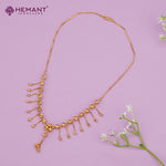 Textured Beaded Gold-Plated Chain – 4292