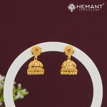 Forming Gold Filigree Dome Jhumka Earrings – 4320