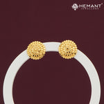Classic Round Forming Gold Studs – 4327