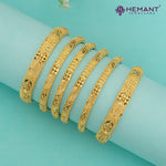 1 Gram Gold 6pc. Bangle Set (Bilwar Patli set) with delicate craftmanship– 4392-4394