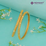 Micro Gold Plated Bangles with Delicate Texture– 4395-97