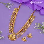 Traditional Maharashtrian Kolhapuri Saaj Jav 18 Stone Paan with Taas Pendant RG (with Earrings)