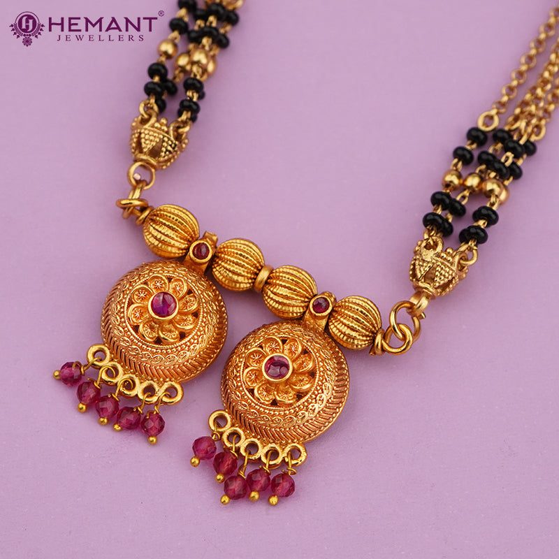 Antique Mangalsutra Short (4437-38)