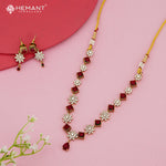 Antique-Finish Pendant Necklace Set – 4637-38