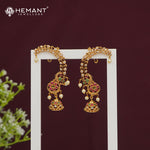 Antique Earcuff with Multicolour Stones & Pearl Drops – 4667