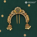 Antique Hair Brooch/Hair Pin/Ambada 4681