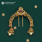 Antique Hair Brooch/Hair Pin/Ambada 4687