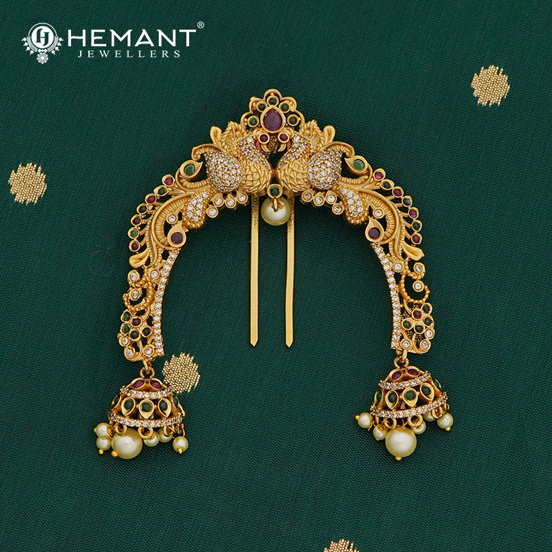 Antique Hair Brooch/Hair Pin/Ambada 4690