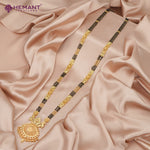 Forming Gold 36" Mangalsutra with Floral and Peacock Pendant 4765