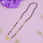Maharashtrian Classic Black Beads Mangalsutra with Dual Vati Pendant 4794