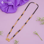 Maharashtrian Classic Black Beads Mangalsutra with Dual Vati Pendant 4797