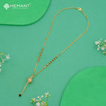 Stylish Single Line Mangalsutra with Stone-Studded Bead Pendant – 4819