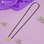Maharashtrian Classic Black Beads Mangalsutra with Vati Pendant 4886-87